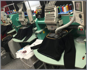 A&P Master Images embroidery machine in work